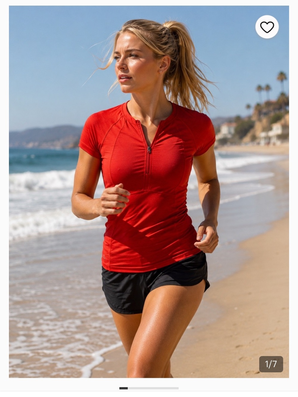 Athleta Pacifica Red Top